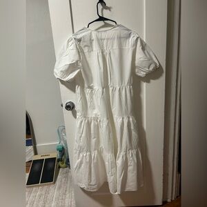 Zara, size small white button dress